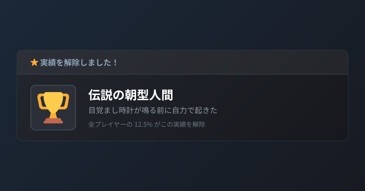 実績解除メーカー - ゲーム風の実績カードを作って共有できるツール